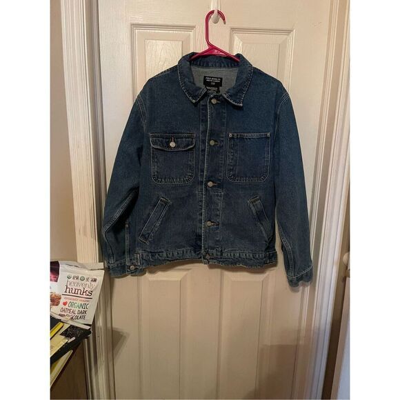 Polo Jeans Co. Ralph Lauren Womens Blue Button Front Cotton Denim Jacket Medium - Picture 16 of 16